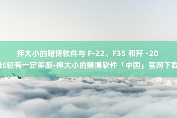 押大小的赌博软件与 F-22、F35 和歼 -20 比较有一定差距-押大小的赌博软件「中国」官网下载